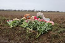 I sorg over lille piges død