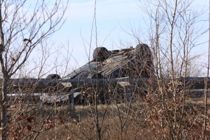 Slog kolbøtte på motorvej