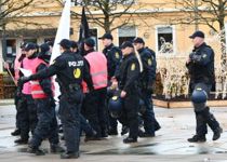 Massivt til stede i midtby