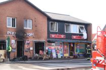 Voldsom brand i pizzeria