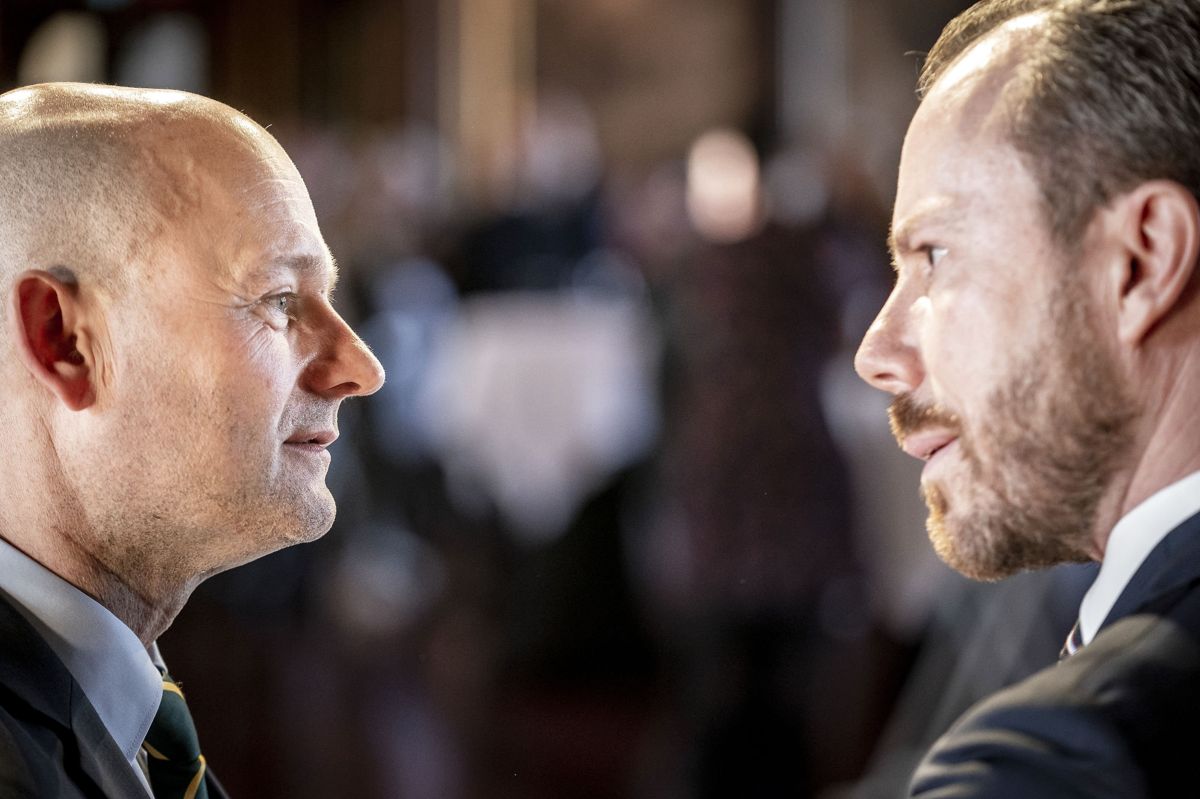 Jakob Ellemann-Jensen (V) og Søren Pape Poulsen (K) har præsenteret et fælles bud på, hvordan den grønne omstilling skal finde sted. (Arkivfoto).