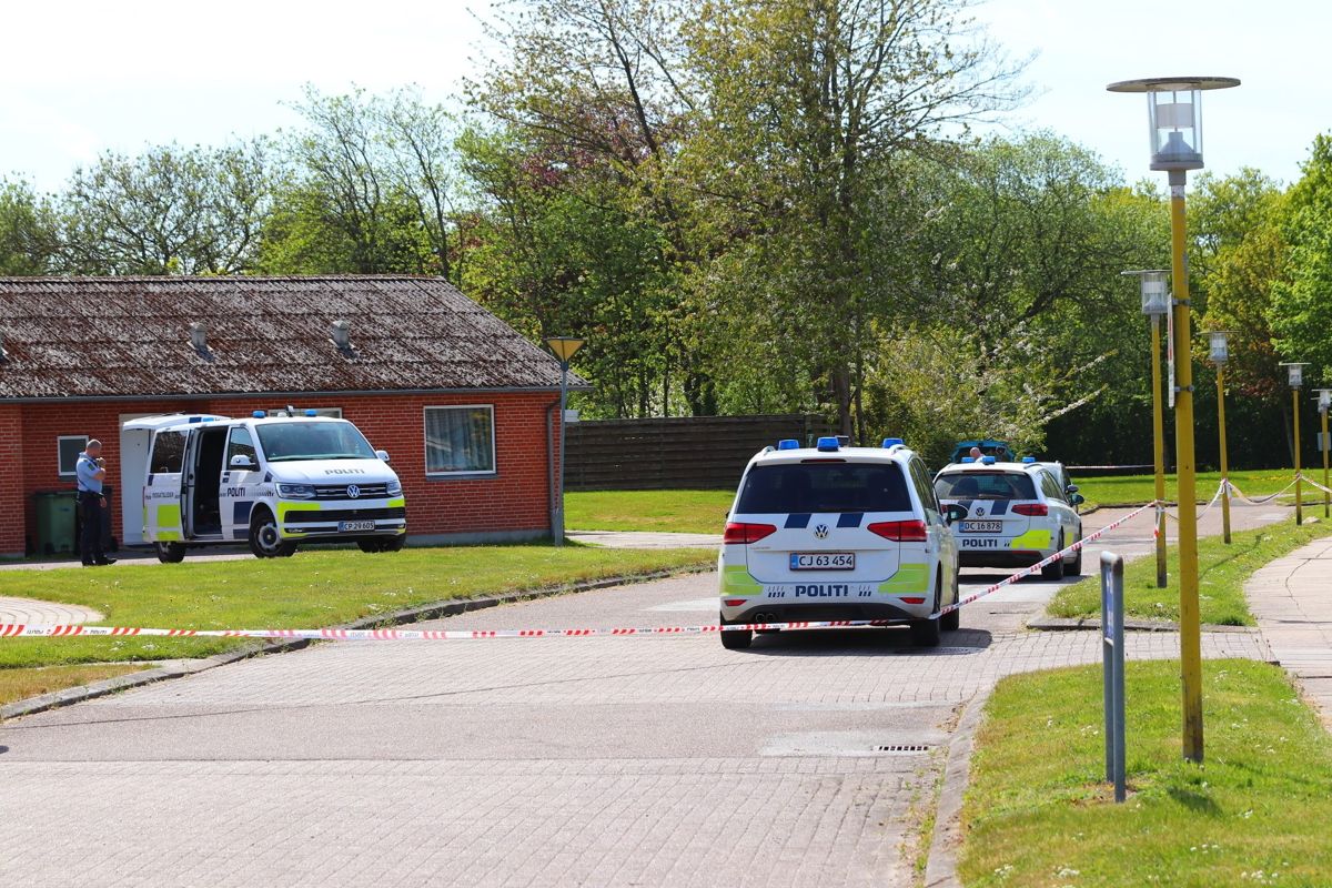 Det er her i boligkvarteret Toften i Padborg politiaktionen foregår.