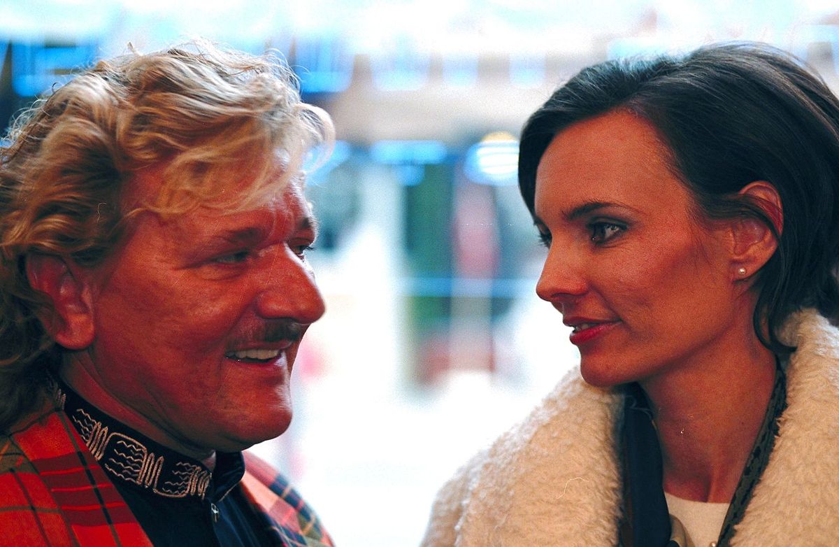 Tage Frandsen sammen med sin gode ven Janni