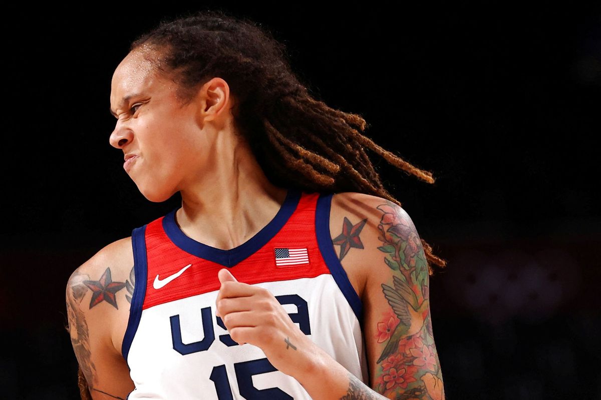 Brittney Griner risikerer en lang fængselsstraf i Rujsland. (Arkivfoto).