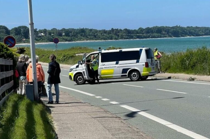 Hårdt kvæstet fløjet på hospital