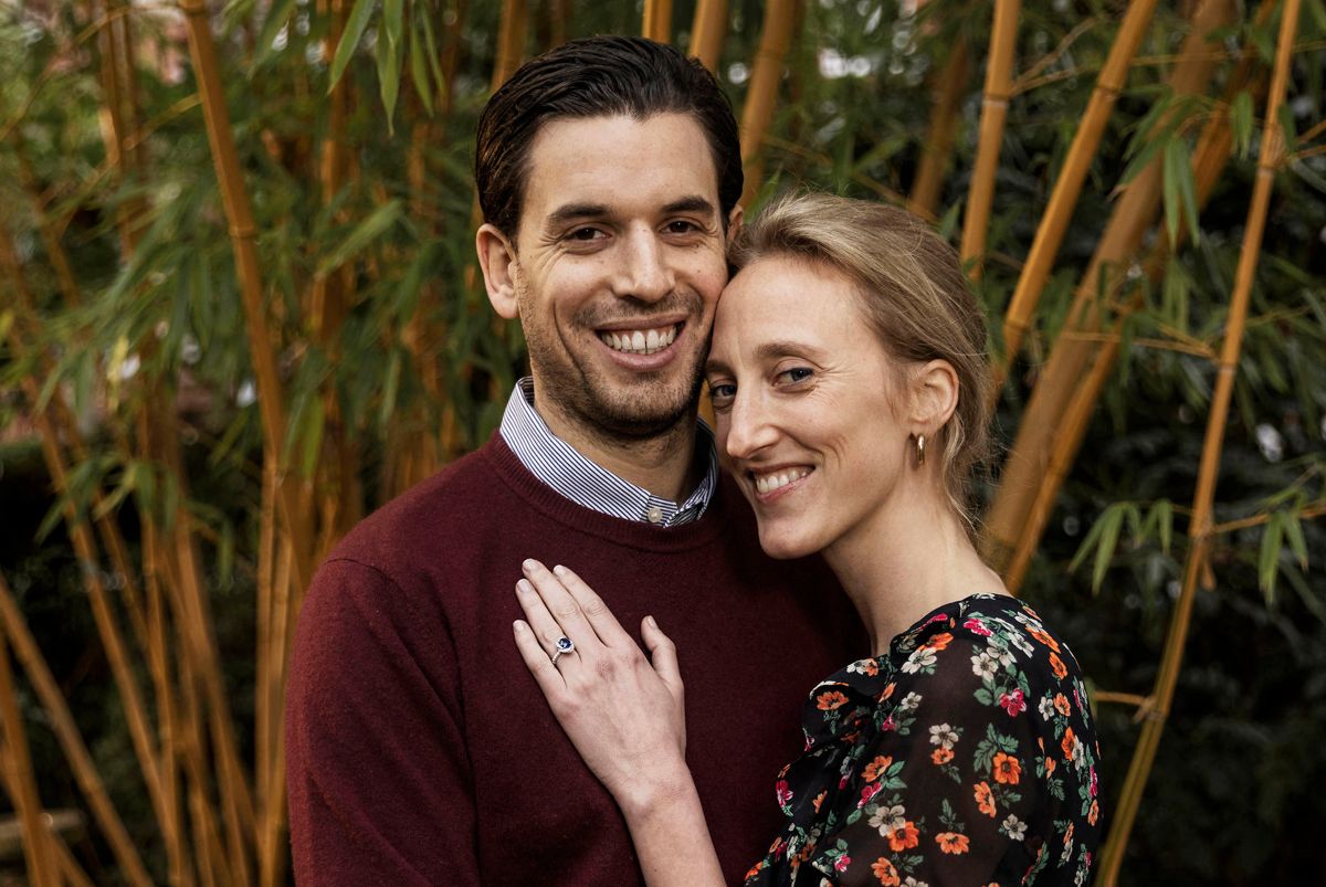 Belgiske prinsesse Maria Laura ses her sammen med sin tilkommend, fransk-britiske William Isvy.