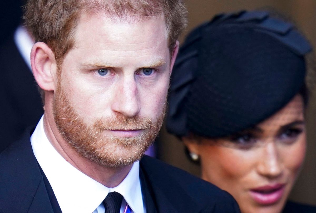 Prins Harry og hans hustru, hertuginde Meghan.