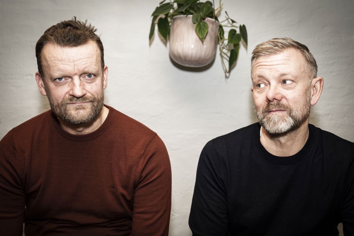 Frank Hvam og Casper Christensens professionelle parløb begyndte tilbage i 1999 og fortsætter her på 24. år ufortrødent. (Arkivfoto).