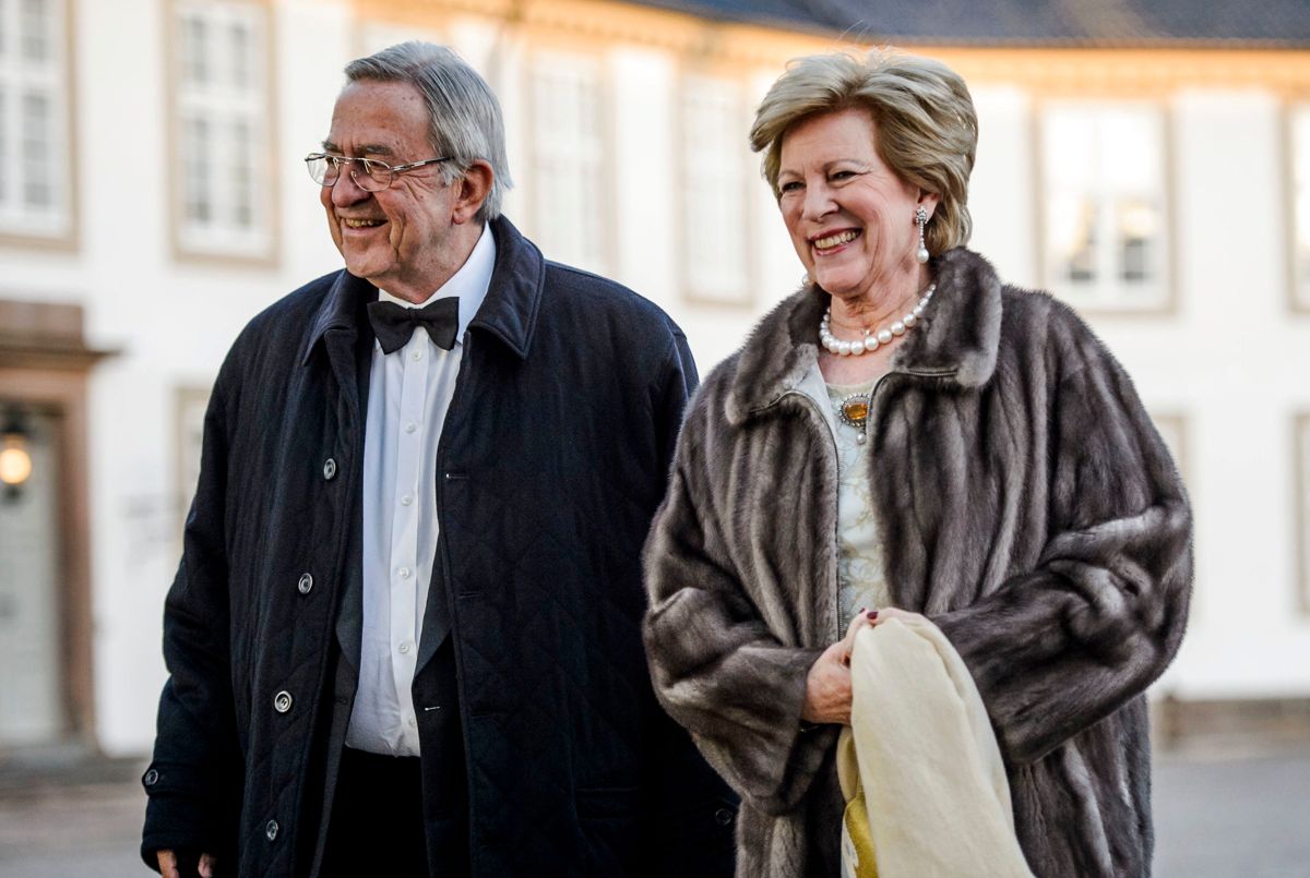 Dronning Anne-Marie og kong Konstantin sese her på besøg i København i april 2015 i forbindelse med dronning Margrethes 75-års fødselsdag.