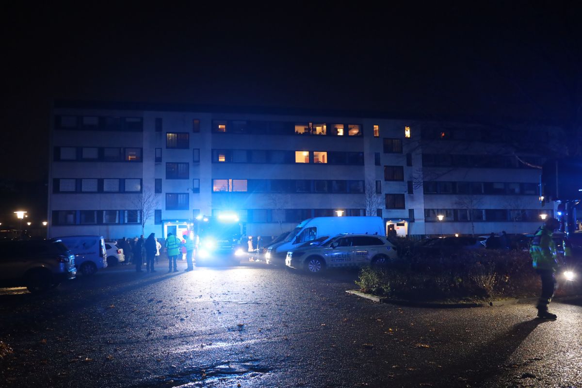 En kvinde døde natten til onsdag i en brand i en lejlighed.