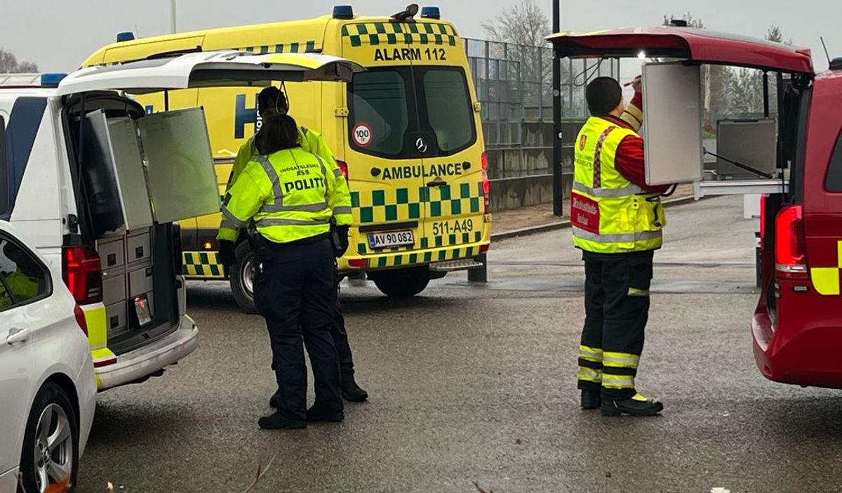 Der var klor-alarm i Birkerød Svømmehal nord for København onsdag formiddag.