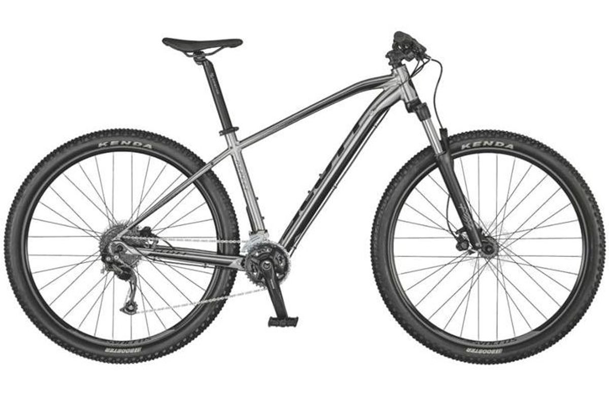 MTB Scoot model Aspect 950, som denne, i farven grey/dark, som Syd- og Sønderjyllands Politi er på jagt efter informationer om.