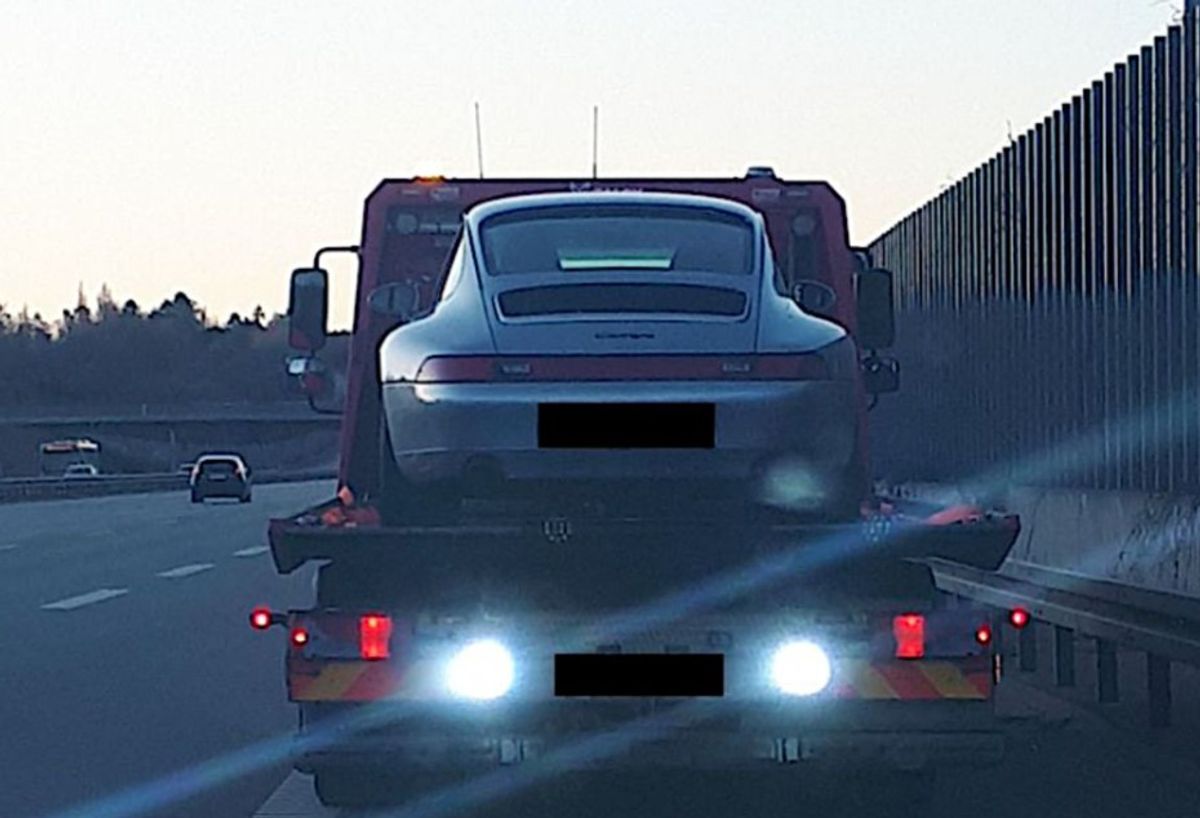 Vennens Porsche blev konfiskeret og nu beslaglagt.