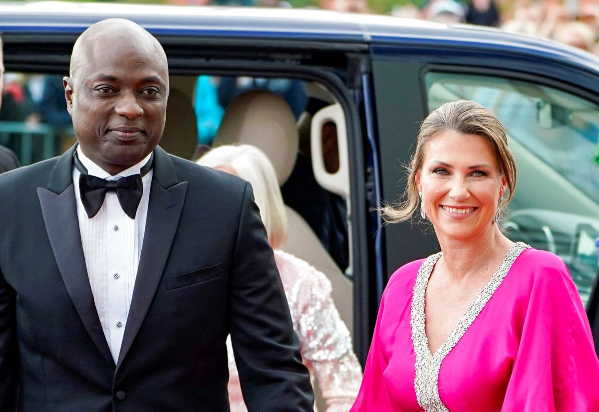 Norske prinsesse Märtha Louise og hendes forlovede Durek Verrett.