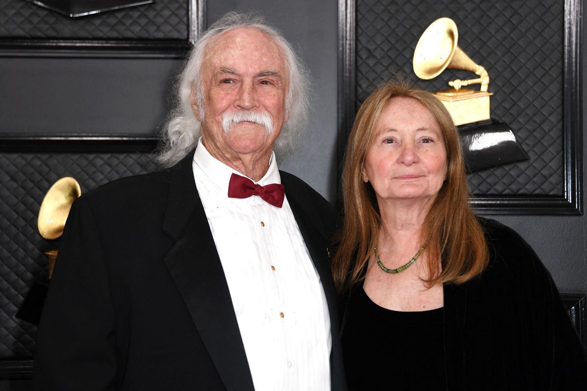 Musiker David Crosby blev en del af Rock and Roll Hall of Fame to gange. Det skete for både medvirke i The Byrds og Crosby Stills & Nash. Her ses han sammen med sin kone, Jan Dance, til Grammy Awards i 2020.