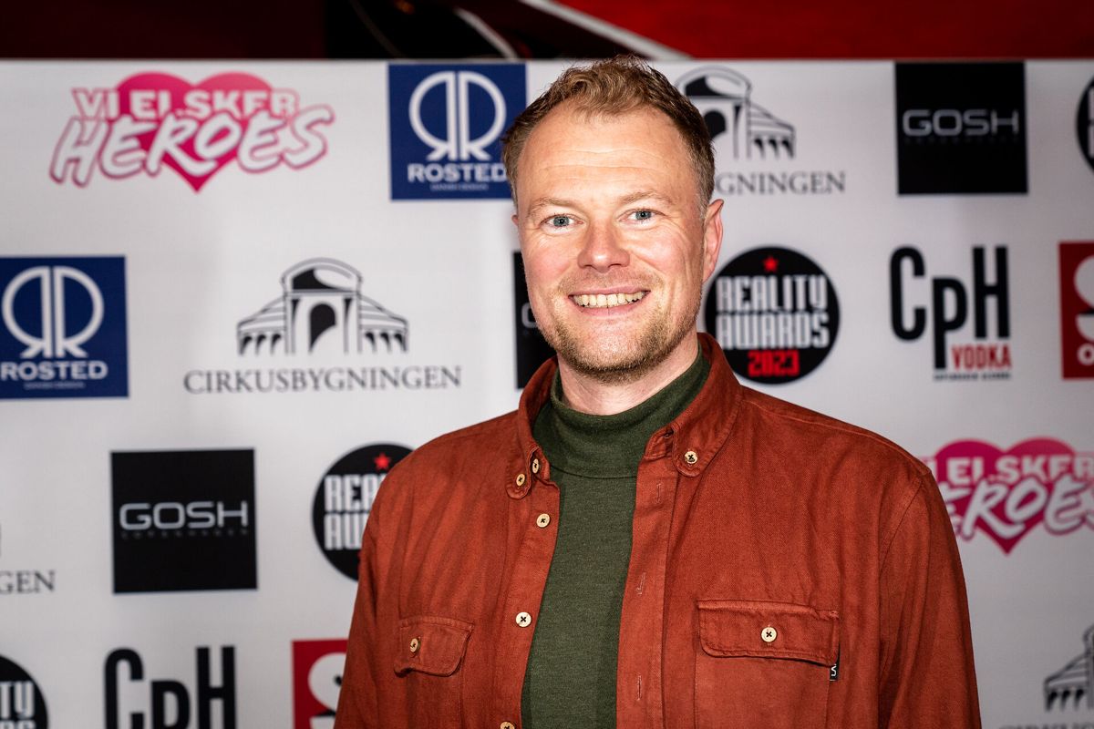 Christian Degn på den røde løber ved Reality Awards 2023 i Cirkusbygningen i København den 18. januar.
