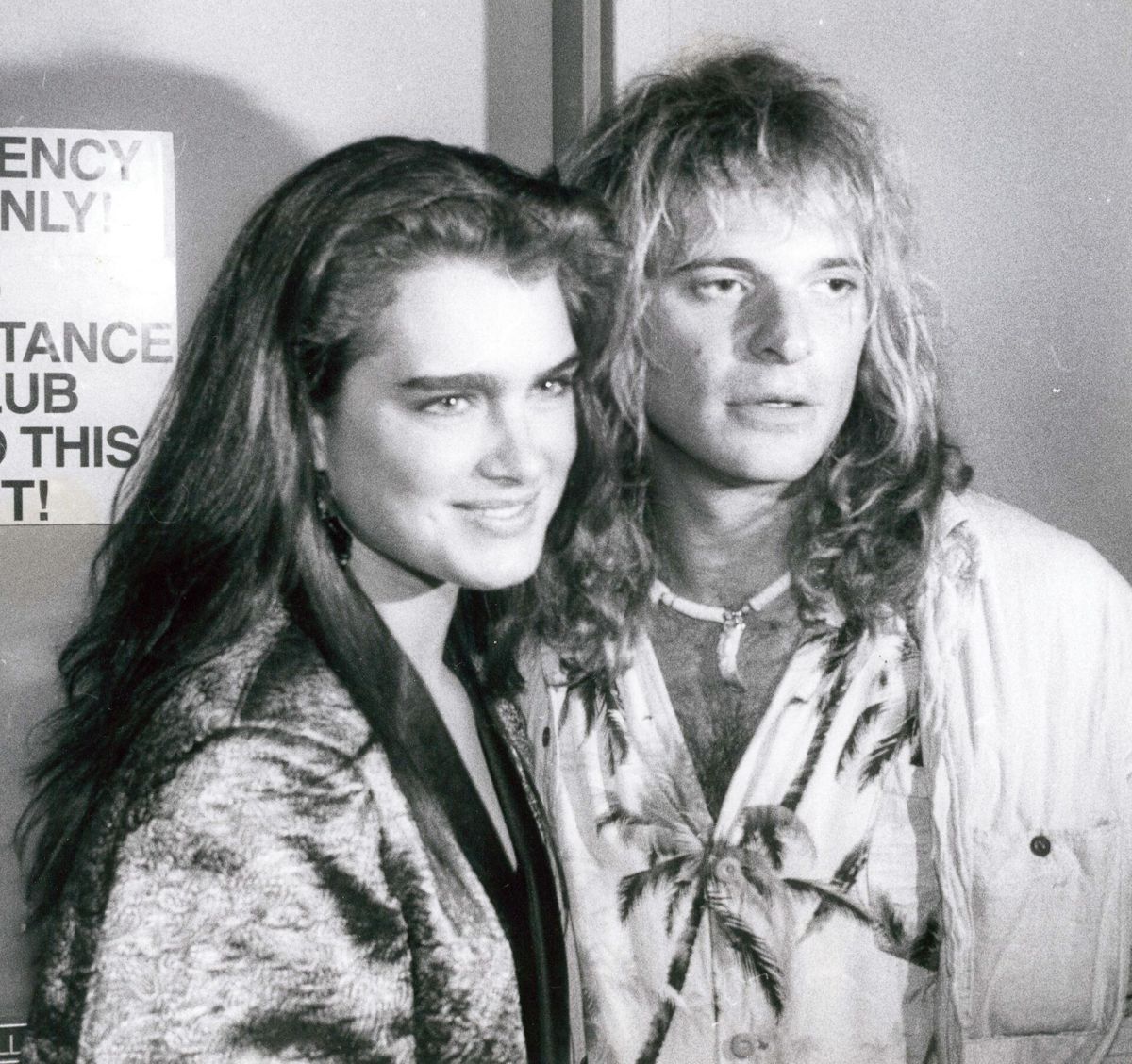 Brook Shields og David Lee Roth tilbage i 1979.