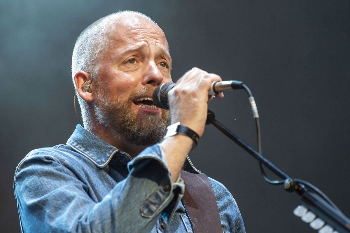 Kashmir med Kasper Eistrup i front spillede efter en mangeårig pause en stribe koncerter sidste år for deres trofaste fans. Her er han på Tinderbox i Odense 24. juni. Kasper Eistrup fylder 24. januar 50 år. (Arkivfoto)