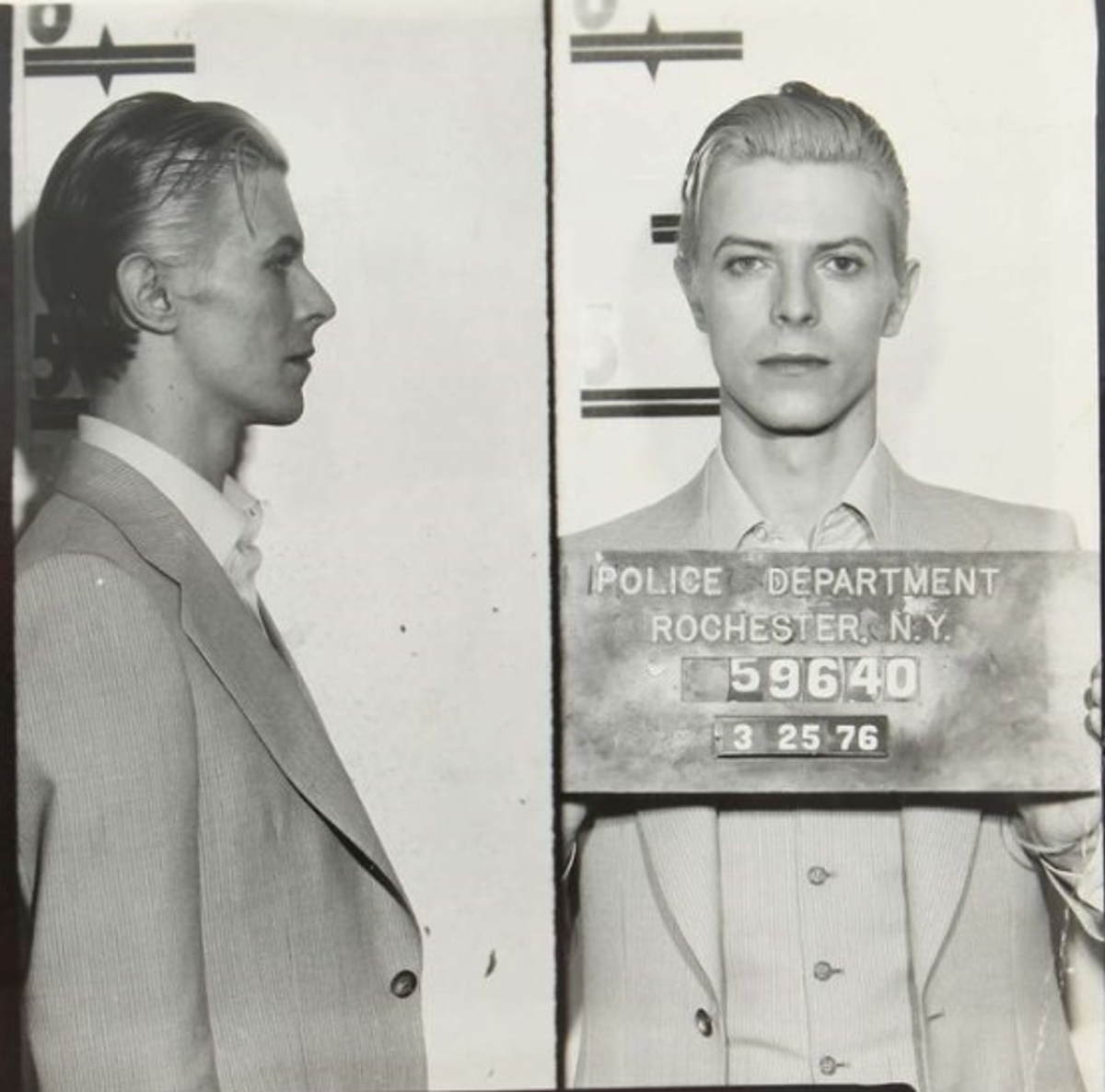 David Bowie måtte en tur med på stationen, da han blev anholdt for at være i besiddelse af cannabis i New York.