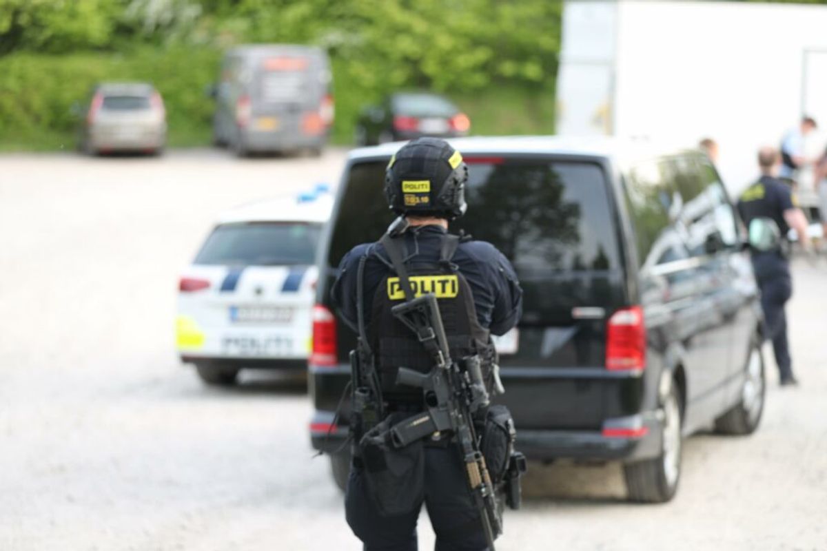 Politiet afgav varslingsskud i forbindelse med hændelsen.