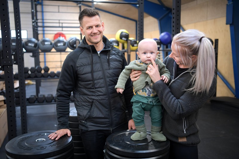 Cathrine og Christoffer har sammen sønnen Harald og datteren Freja. Det nye center får adresse på Hjedsbækvej 9. Arkivfoto: Claus Søndberg