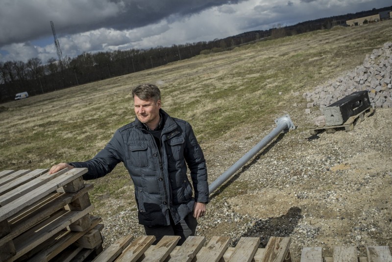René Thomasbjerg fra Suldrup-firmaet Lars Pedersen & Søn, som har købt grunden i Støvring Ådale, og som er totalentreprenør på projektet. Arkivfoto: Martin Damgård