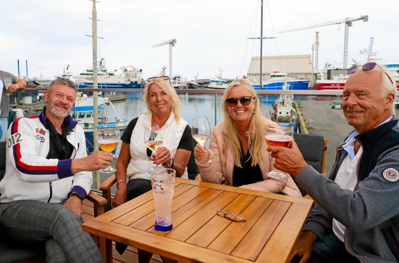 Terrassebaren på Skagen Rooftop var godt besøgt ved åbningsfesten.
