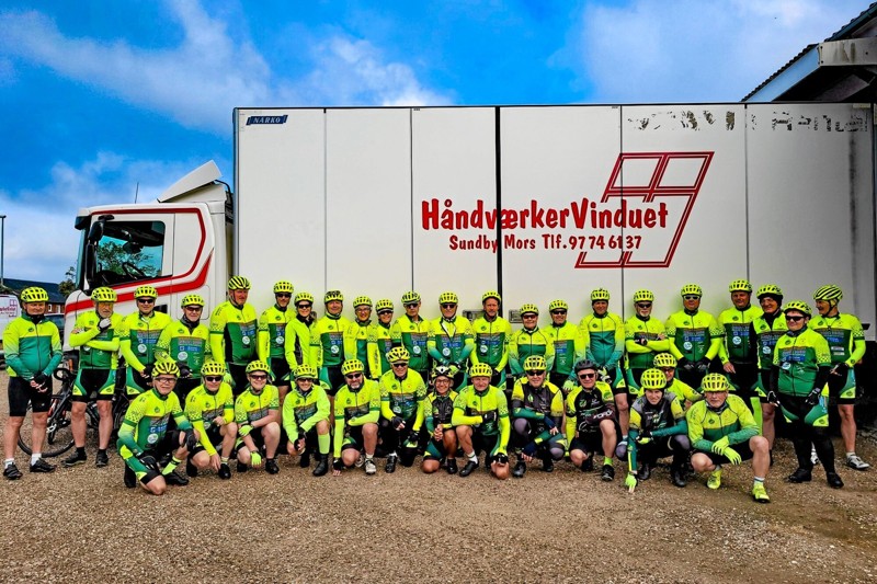 Tour de Taxa 2022, holdet fra Himmerland, som rytterne fra Thy-Mors er en del af. Privatfoto