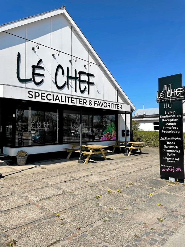 Lé Chef's facade og placering skulle gerne lokke kunderne ind i butikken Foto: Victor Hoban
