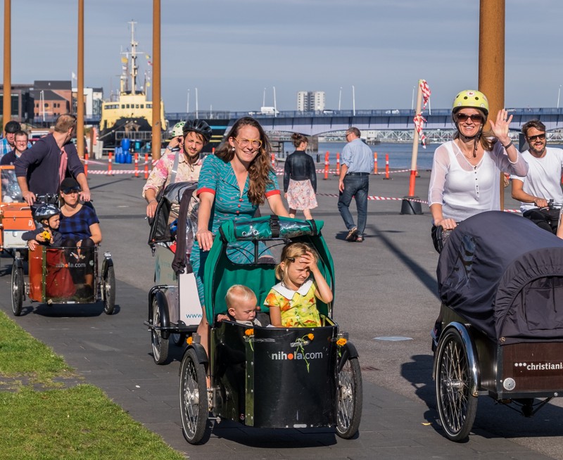 Cyklistforbundet i Aalborg har de senere år lavet ladcykelparader - i år er alle former for cykler inviteret til parade. Foto: Jens Christensen/Cyklistforbundet