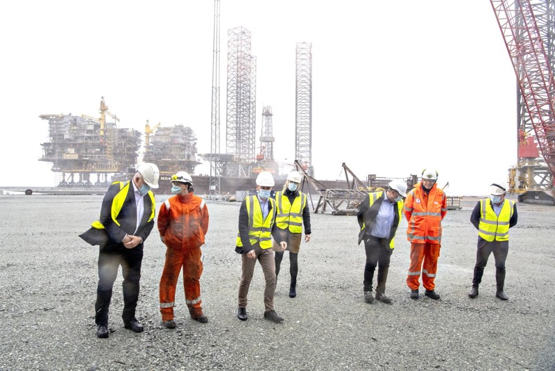 M.A.R.S er omdrejningspunktet for Frederikshavnerprojektet ”Recycling City”. Her har værftet besøg af beskæftigelseminister Peter Hummelgaard. Arkivfoto: Henrik Louis