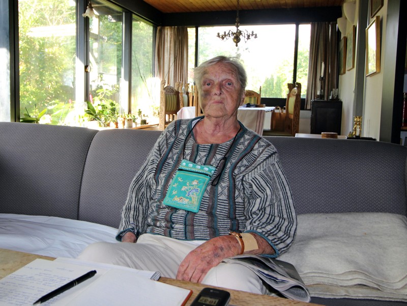 Else Gundtoft har for kort tid siden været så uheldig at falde og slå sig voldsomt. Hun har stadig mærker i hovedet efter faldet.