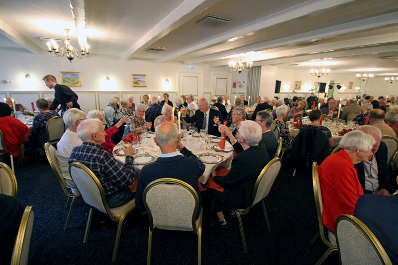Jubilæumsfesten blev afholdt på Dronninglund Hotel med over 150 deltagere.