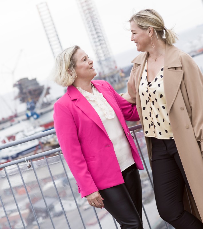 Gitte Haven Nielsen t.v. og Jette Grimstrup mødtes gennem Morgenfruerne og blev partnere i Jysk Transportrådgivning.