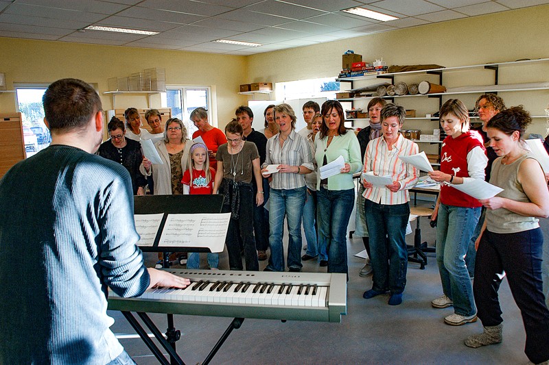 Klitmøller Gospelkor mangler nye medlemmer hvis koret skal overleve. Arkivfoto fra 2005.
