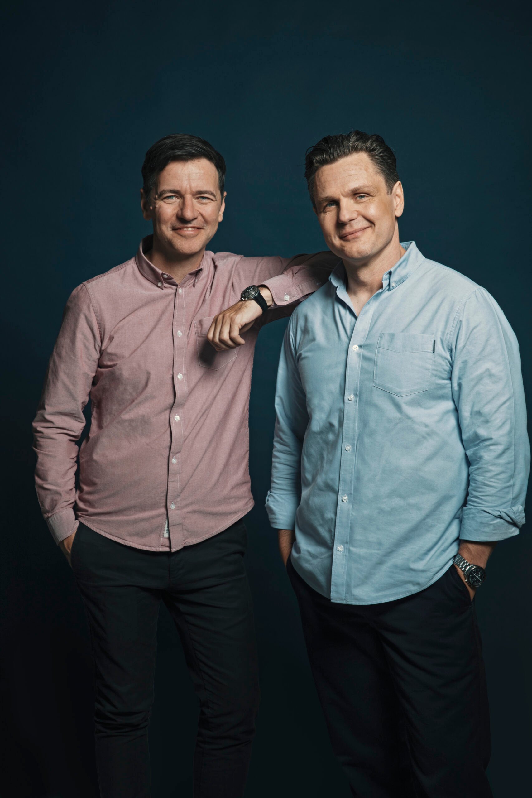 Det nye forfatterpar Oliver Zahle og Kristian Mørk kan opleves på Egegården. Foto: Nicolas Tobias Foelsgaard/Pressefoto