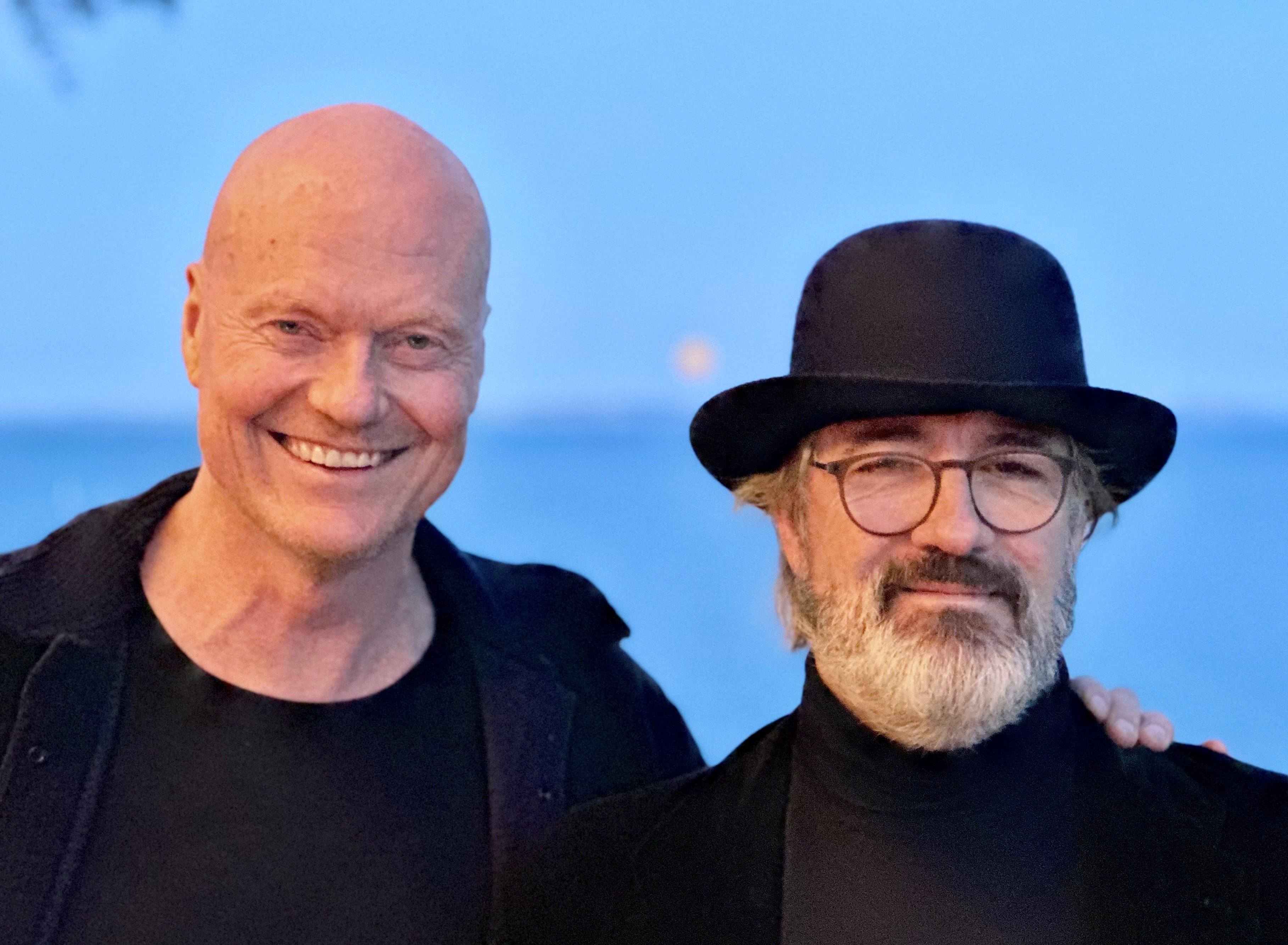 Ejendomsudvikler Steen Mengel, Vedbæk, og kunstner Olafur Eliasson, har i mere end et år arbejdet på idéen med et nyt rådhus og kunstværk i Hørsholm. Foto: Privat