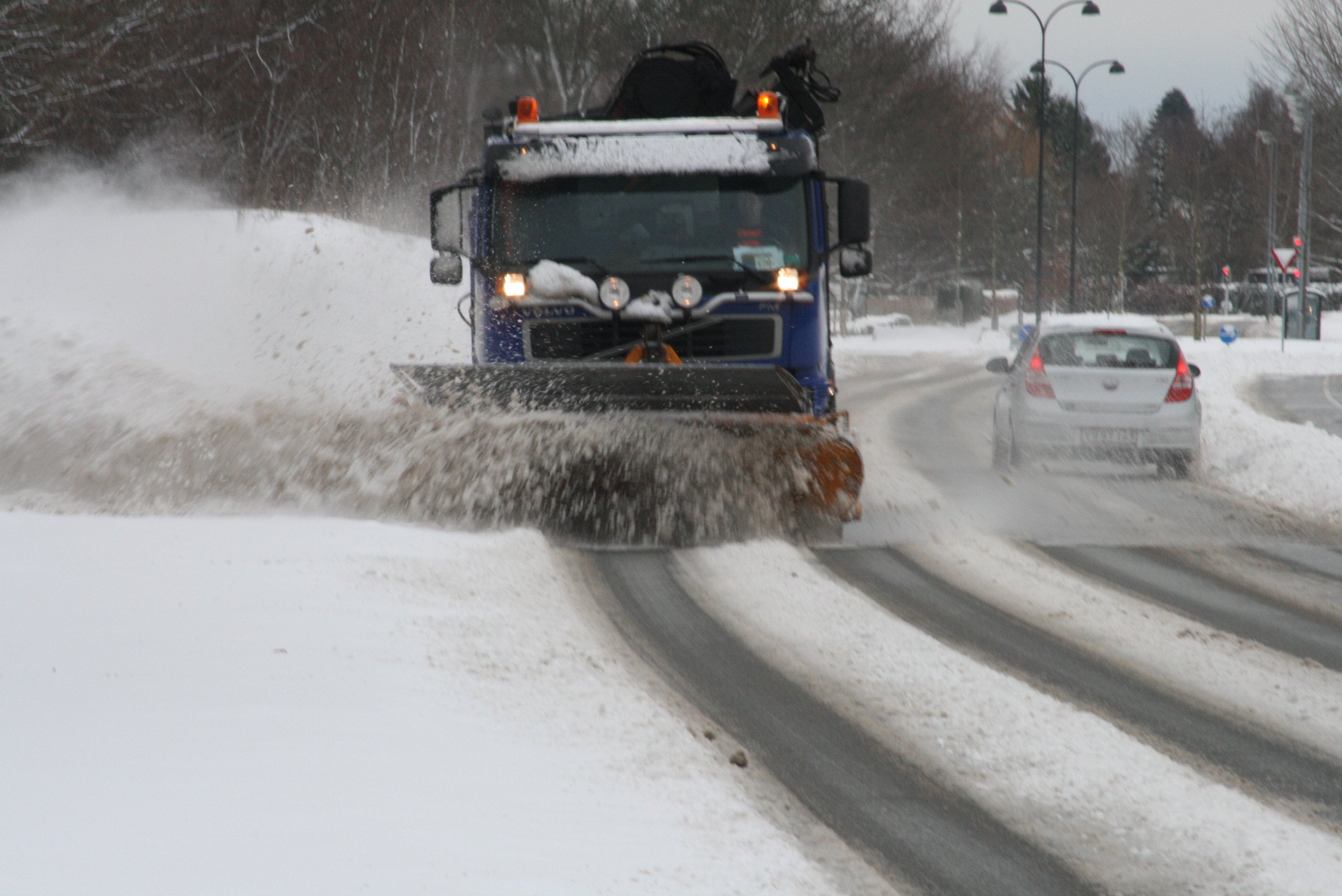 Al snerydningsmateriel i Roskilde er ude at køre.
