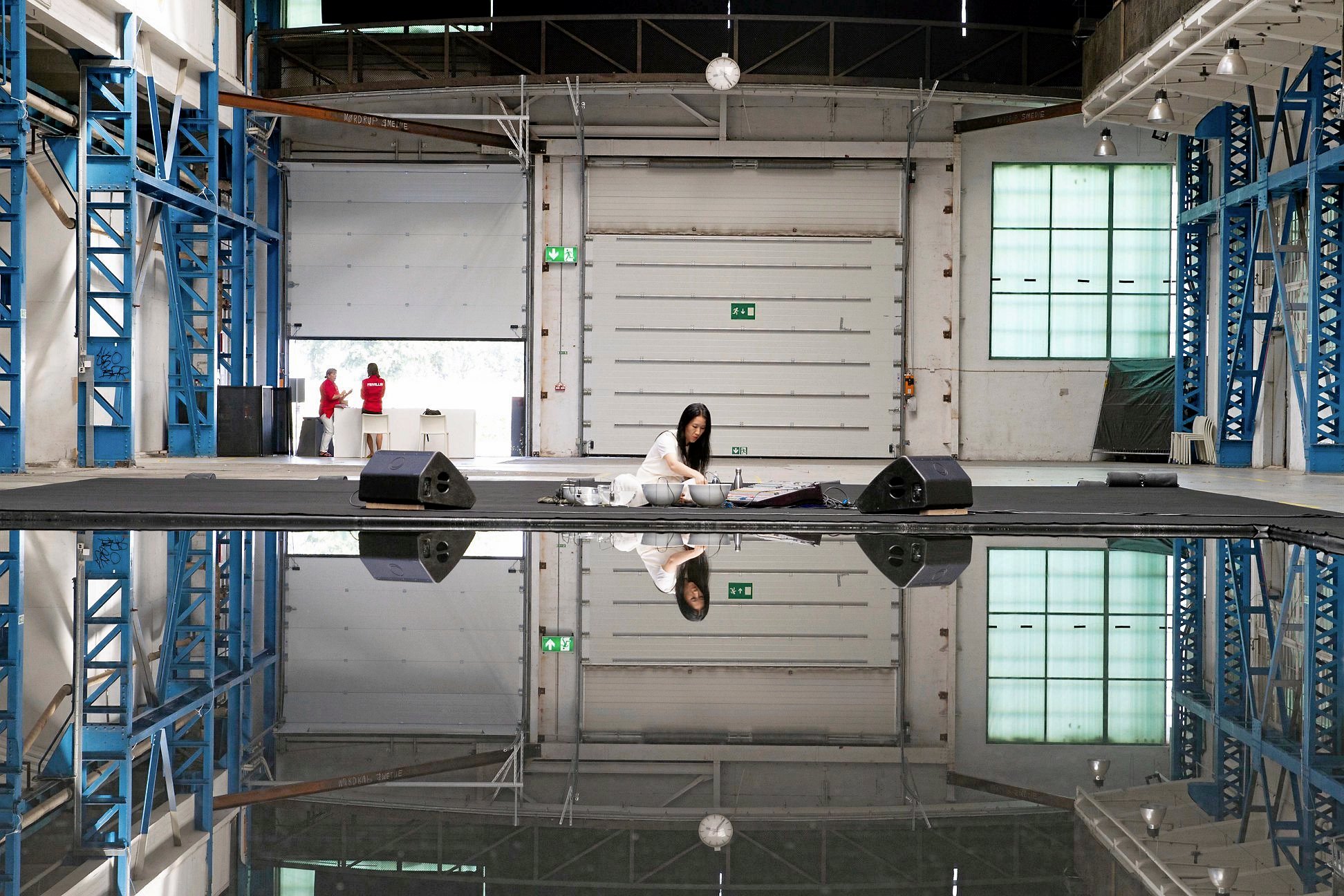 Arkivfoto fra CLICK-udstillingen 'Et stille sted', hvor lydkunstner og musiker Tomoko Sauvage (JP/FR) gæstede Kulturværftet i Helsingør. Pressefoto