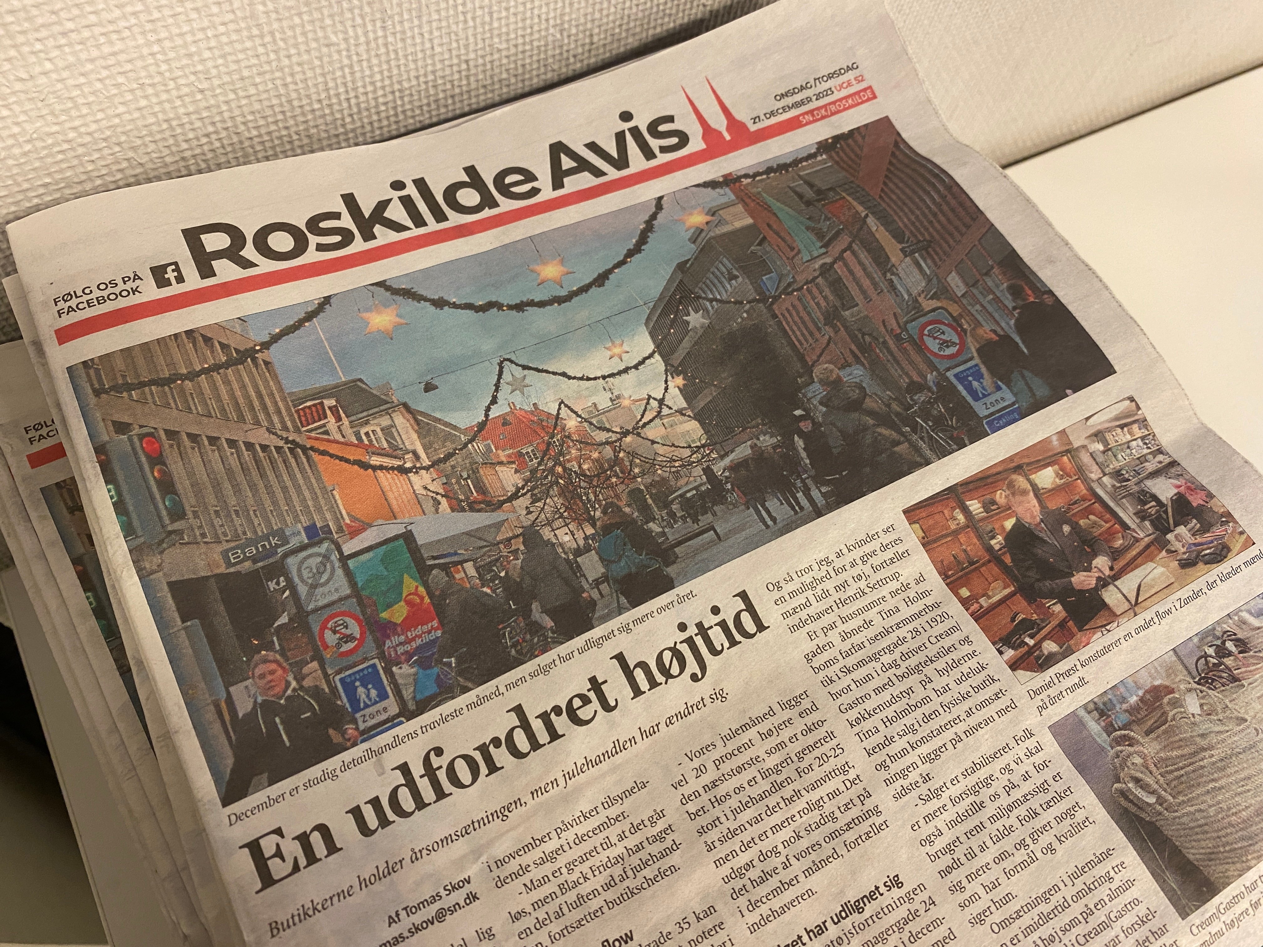 Roskilde Avis bliver ikke længere uddelt i Lejre Kommune, men det er muligt at hente aviser på udvalgte steder.