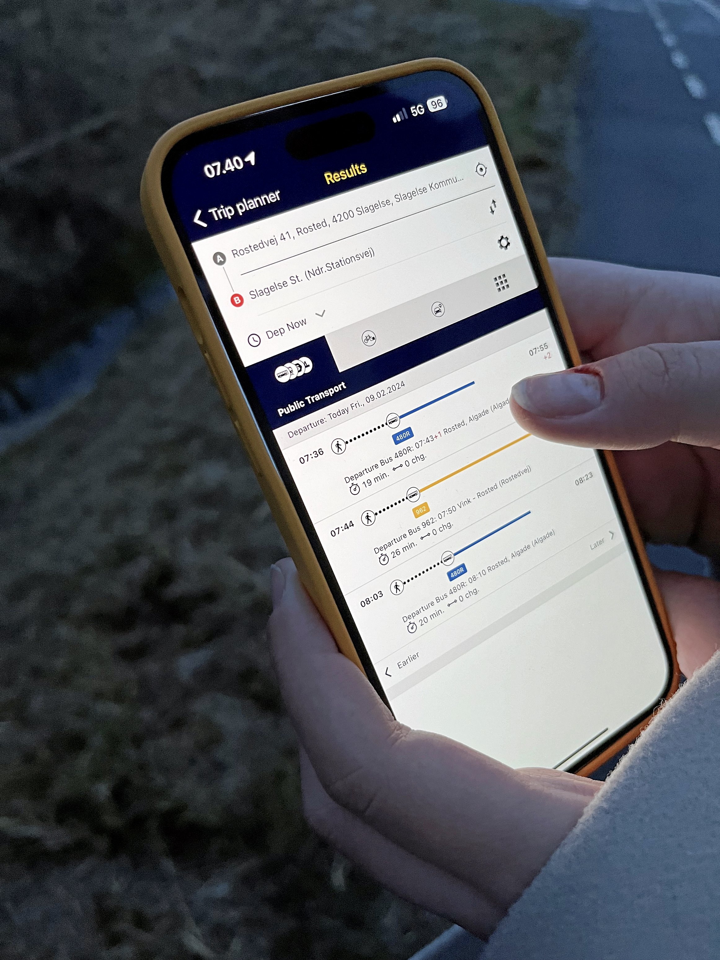 Nabogo vil give dig alternative køremuligheder i appen rejseplanen. Foto: Arkiv