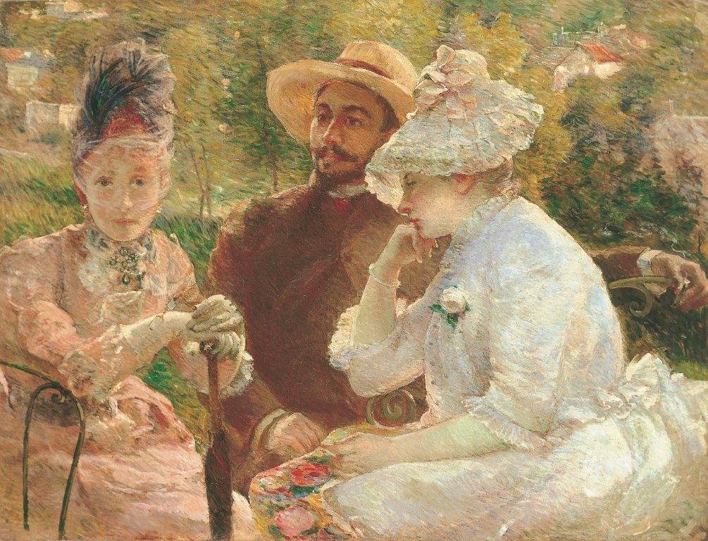 Ordrupgaards nye udstilling rammer helt rent. Du kan blandt andet se Marie Bracquemonds ’På terrassen i Sèvres, 1880’. Foto: Association des Amis du Petit Palais, Genève
