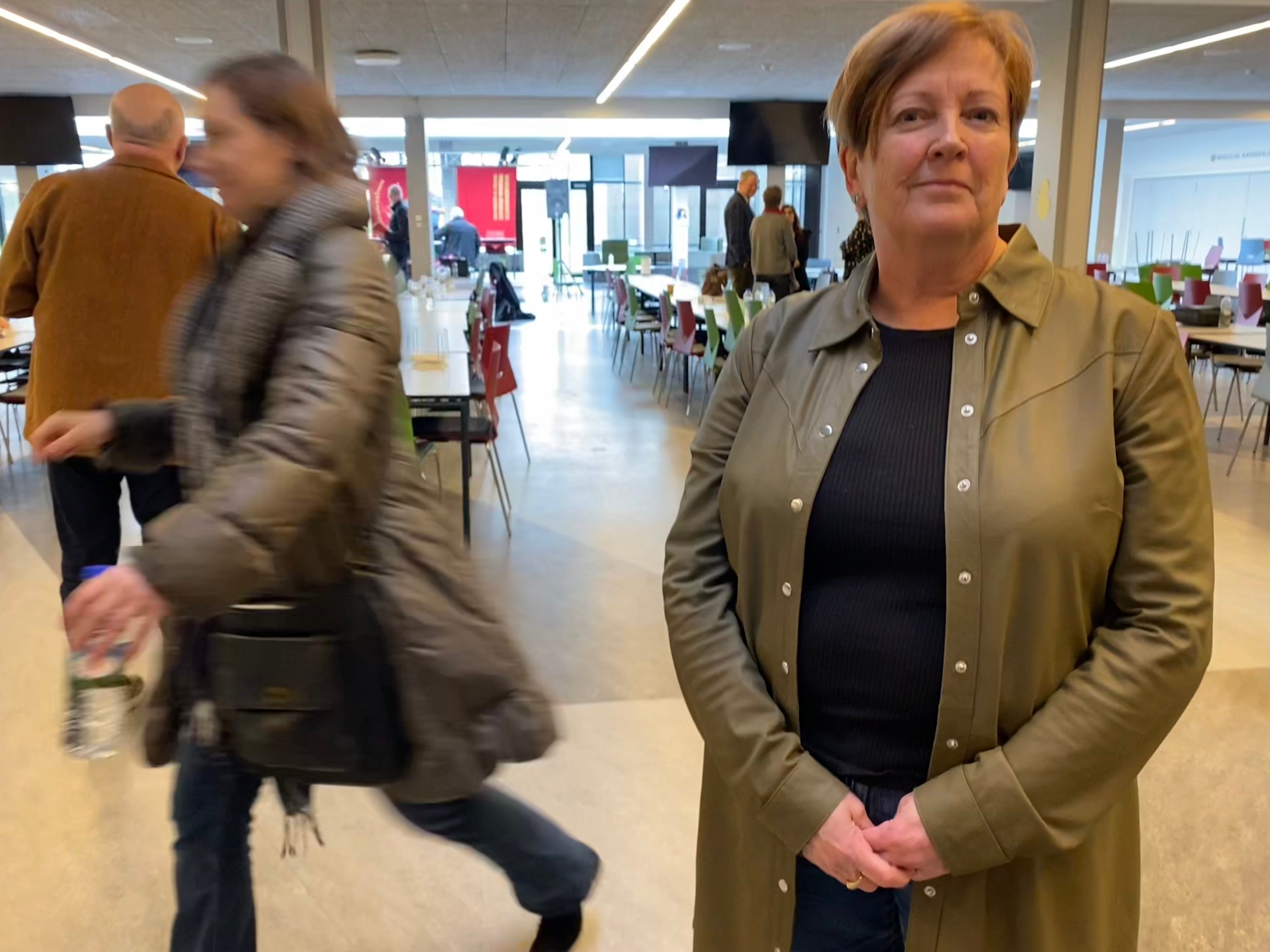Gitte Kronbak Nielsen vinder første afstemning i kampen om at blive Socialdemokratiets borgmesterkandidat i Roskilde med 66 stemmer. Tomas Breddam fik 51 stemmer. Foto: Katrine Wied