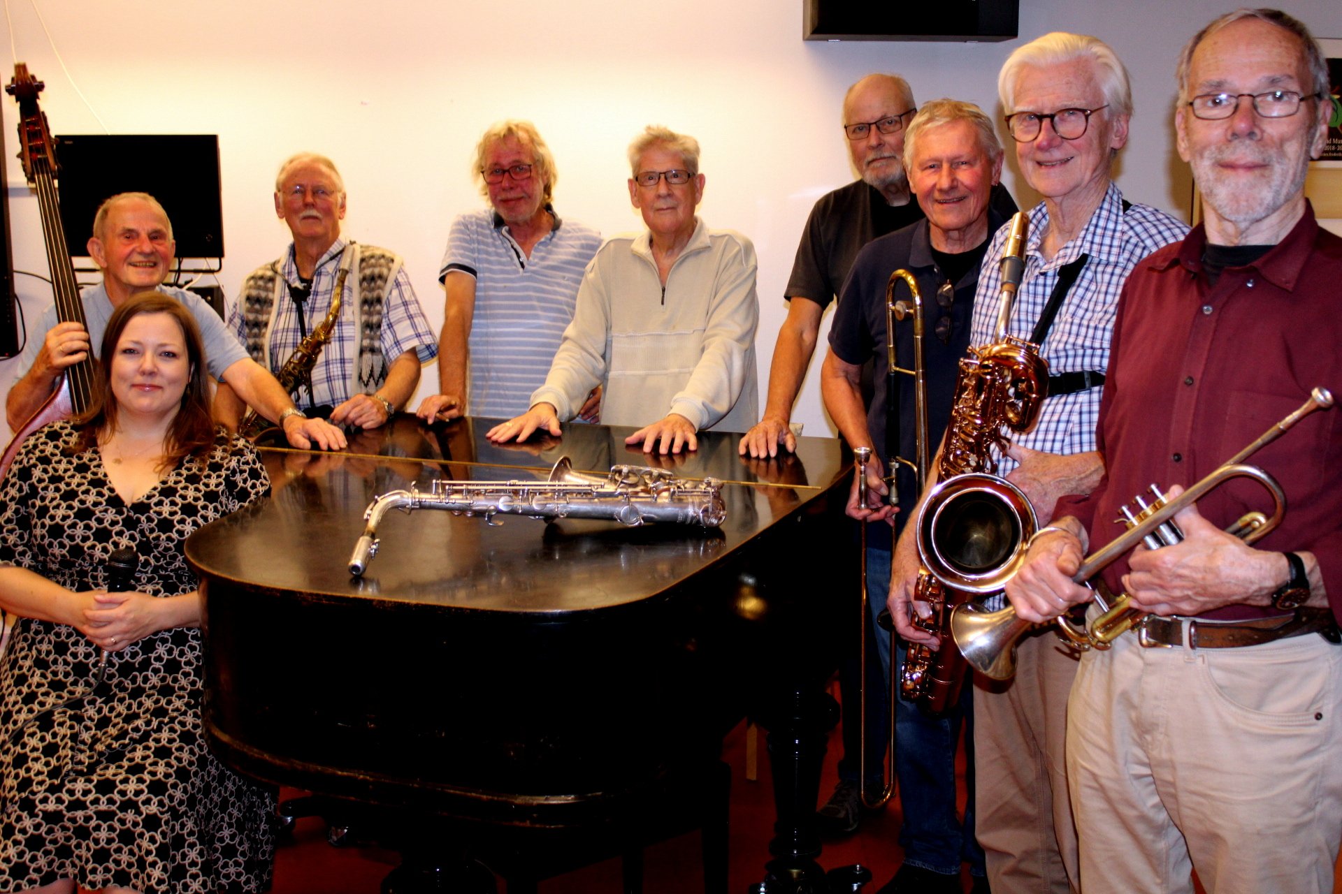 Mainstream All Stars spiller stærkt swingende musik fra jazzens gyldne år i 40’erne og 50’erne. Foto: Pressefoto