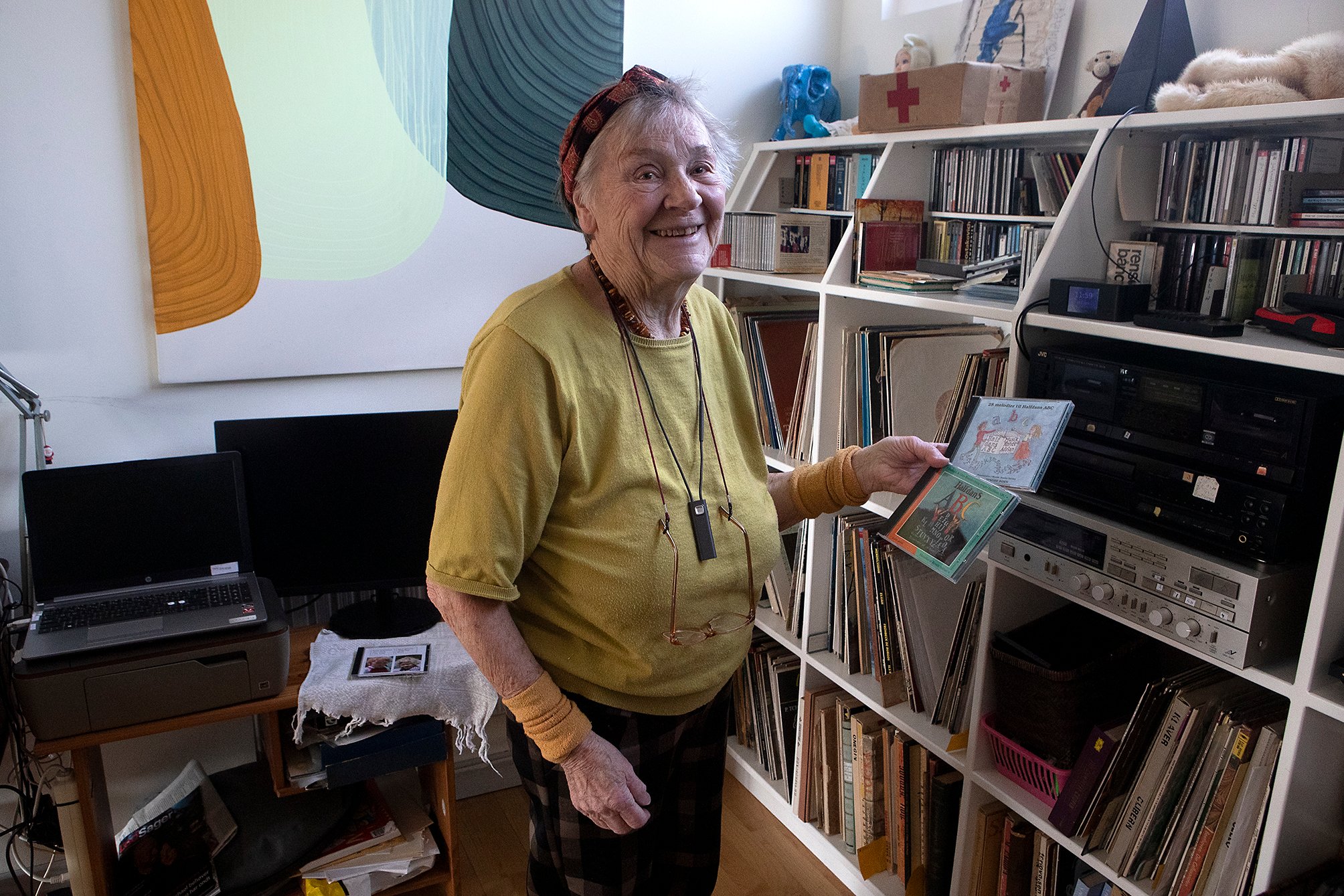 Halfdans ABC har været banebrydende for Renee Adrians liv. Hun har sat musik til 28 afdigterens tekster. Foto: Kim Rasmussen.