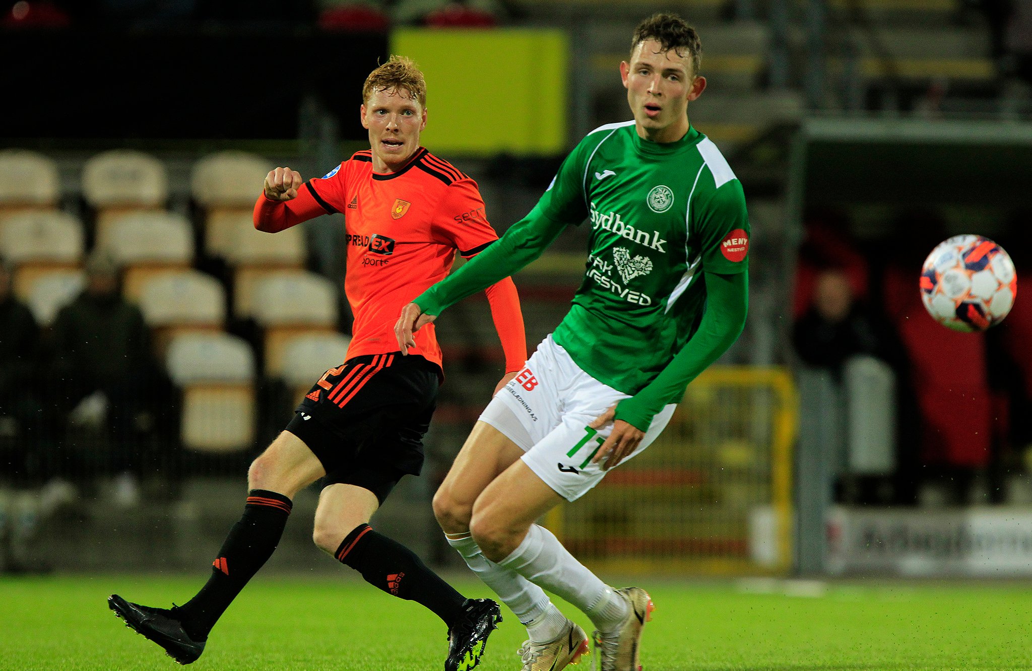 Næstved BK’s Sønderjyske-lejesvend Mikkel Ladefoged har været guld værd for sydsjællænderne denne sæson. Angriberen kæmper dog, ligesom Marcus Mølvadgaard, med fysikken, som også holdte ham ude i lørdagens 0-0-kamp mod FC Fredericia.