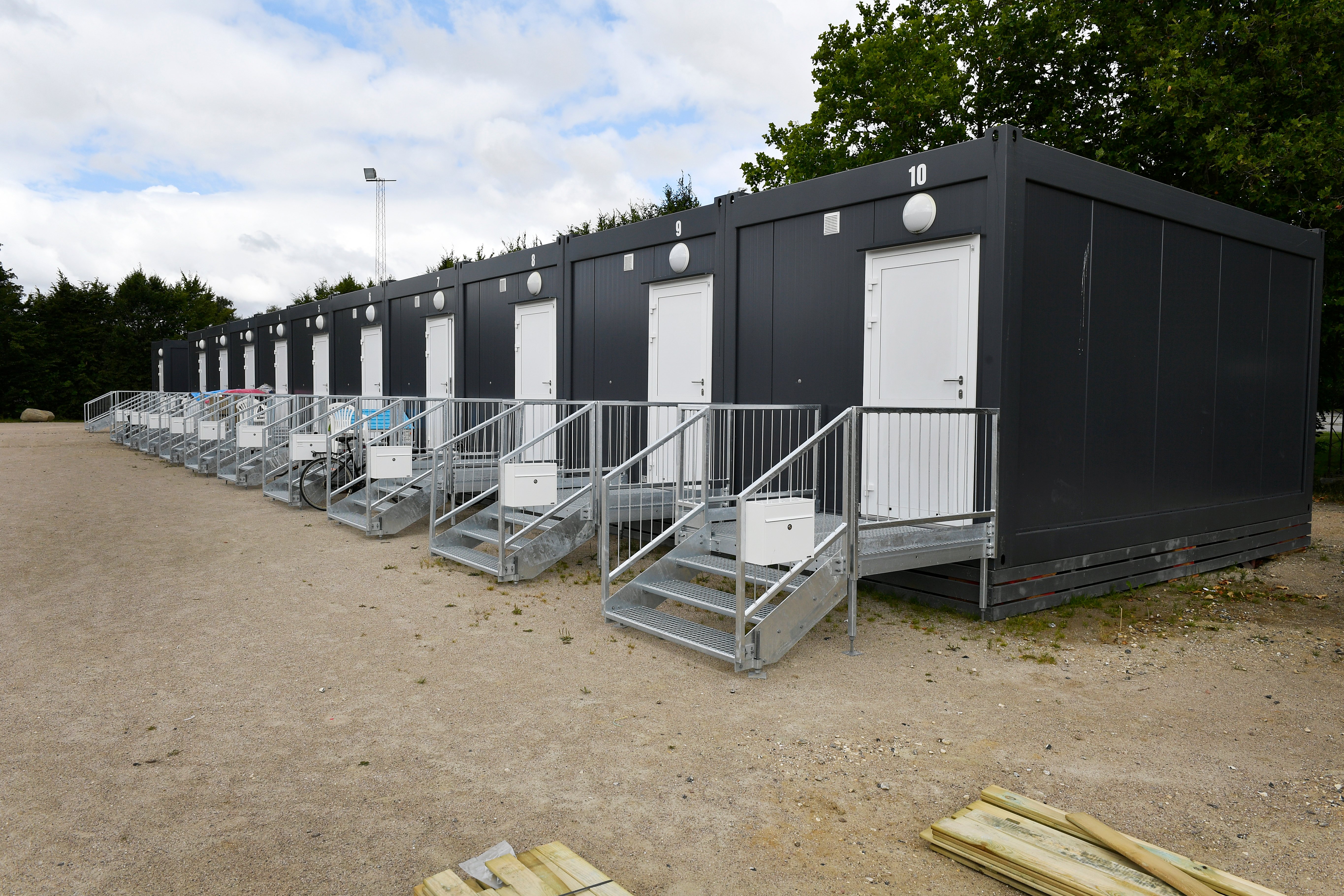 Den lille “pavillonby” i Havdrup, der ligger ved idrætscentret, hvor der er opført 40 pavilloner.