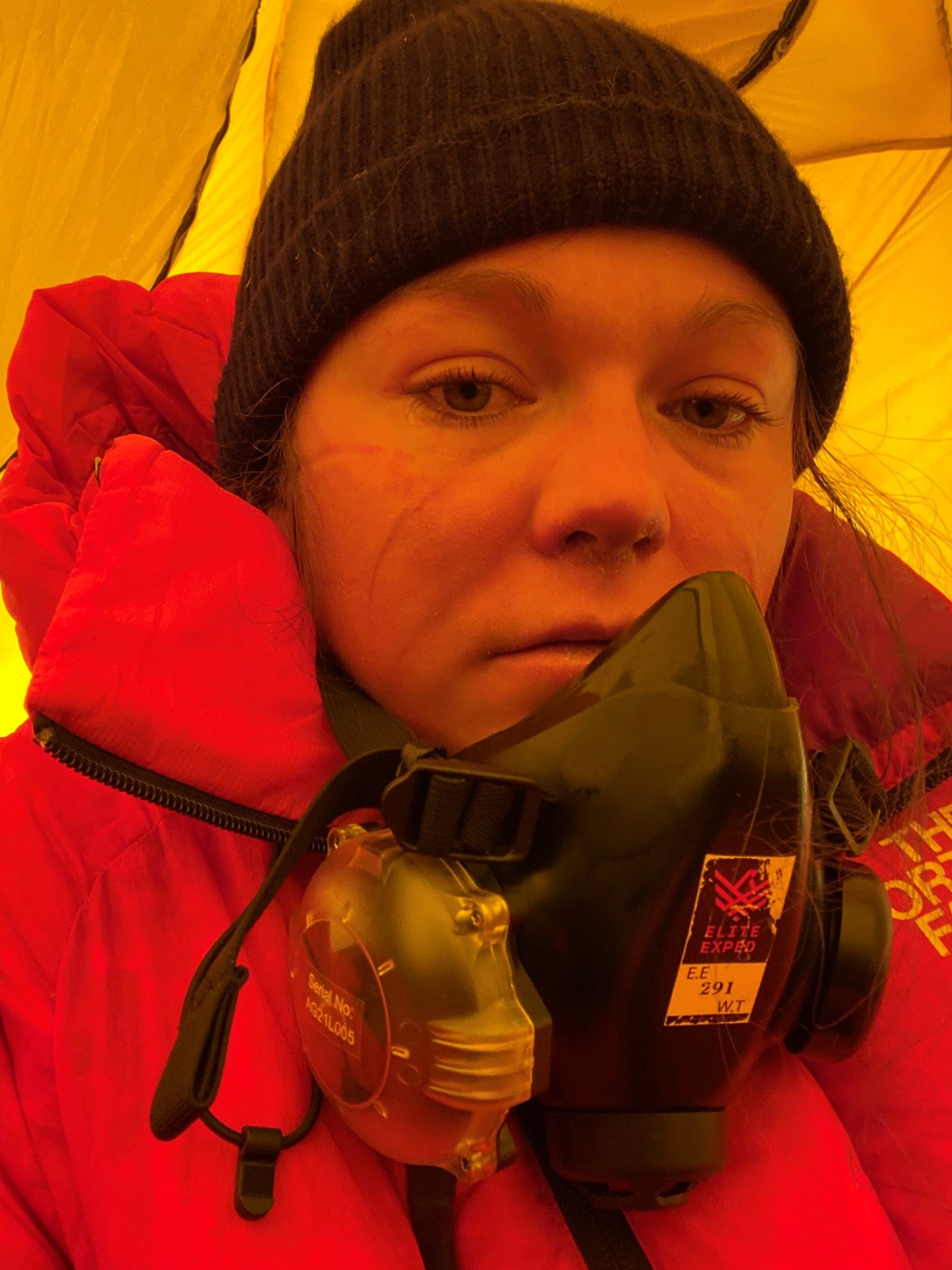 På Manaslu tog Caroline Rinfeldt en af de hårdeste beslutninger i hendes liv. Foto: Privat
