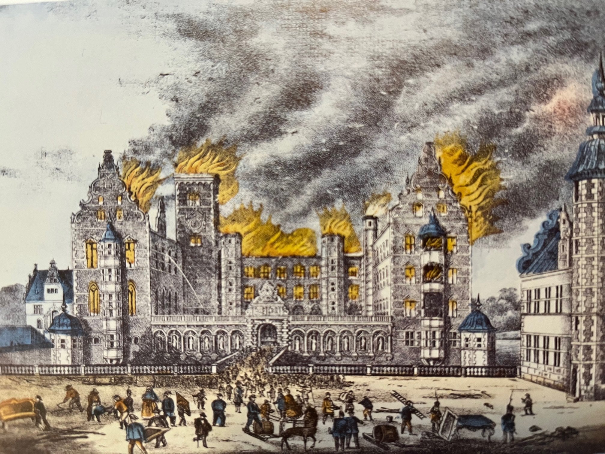 Frederiksborg Slots brand var et slag for hele nationen. Det blev set som en national katastrofe.
