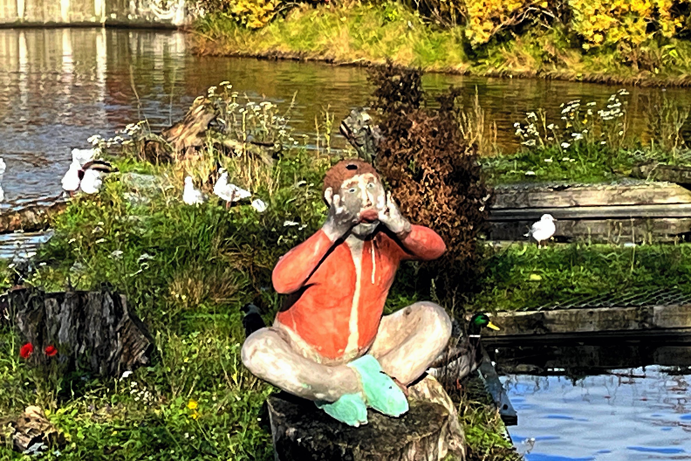 Skulpturen i Selsmosen. Ved du noget? Så kontakt redaktionen.
